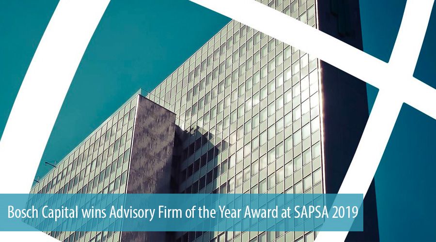 Bosch Capital wins Advisory Firm of the Year Award at SAPSA 2019