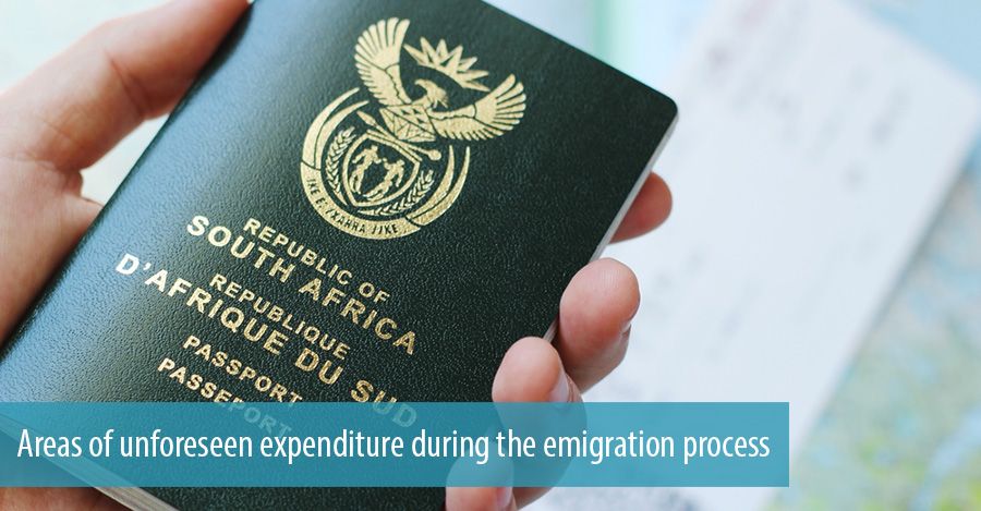 Areas of unforeseen expenditure during the emigration process