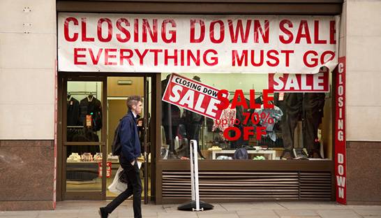 UK retail net store closures quadruple in first half of 2018