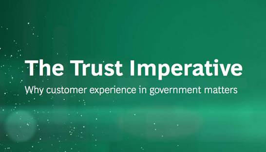 The customer experience imperative for trust in governments