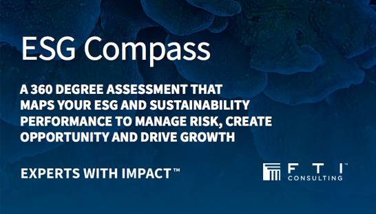 FTI Consulting launches sustainability tool ESG Compass