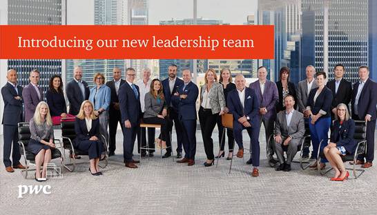 PwC Canada announces new leadership team