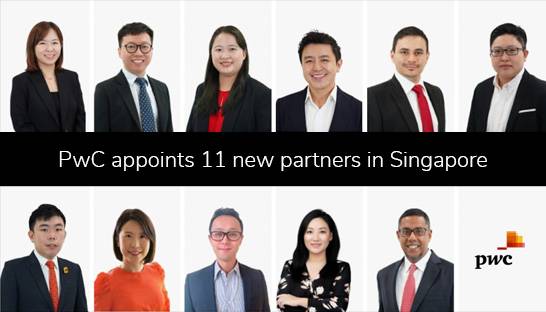 Big Four firm PwC appoints 11 new partners in Singapore