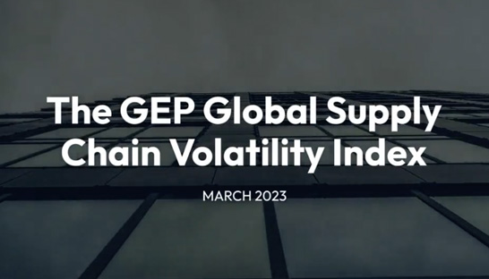 GEP supply chain volatility index continues to decline 