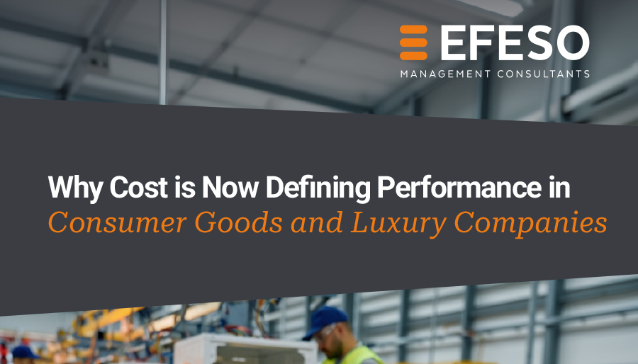 With margins under pressure, consumer goods companies focus on driving down costs
